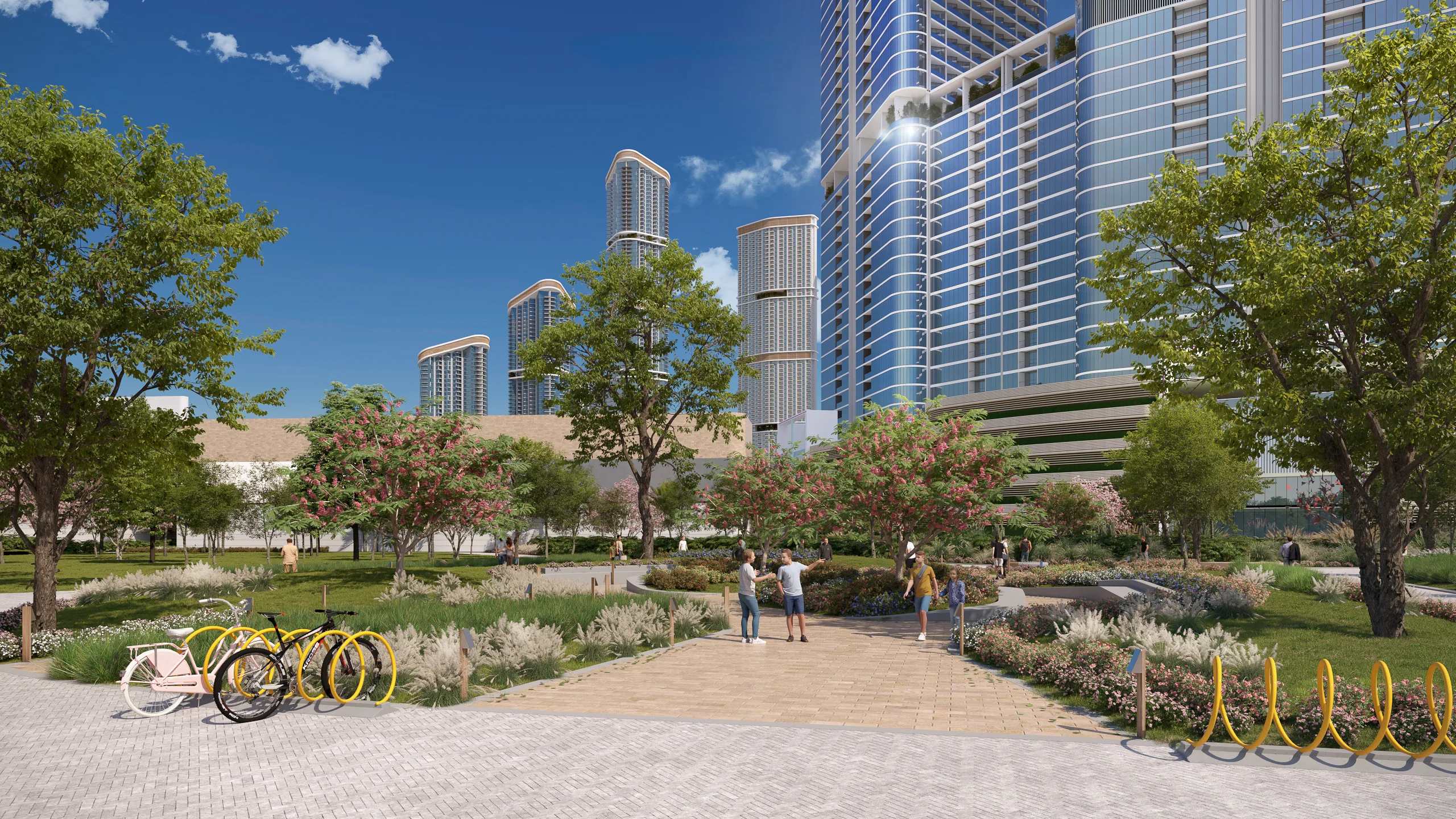 Lush Shaded Gardens & Quiet Pedestrian Walkways